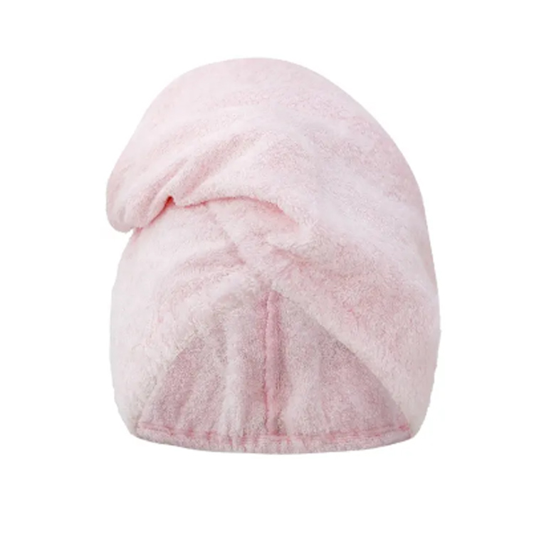 Emici Pembe Bambu Mikrofiber Saç türban sargısı havlu
