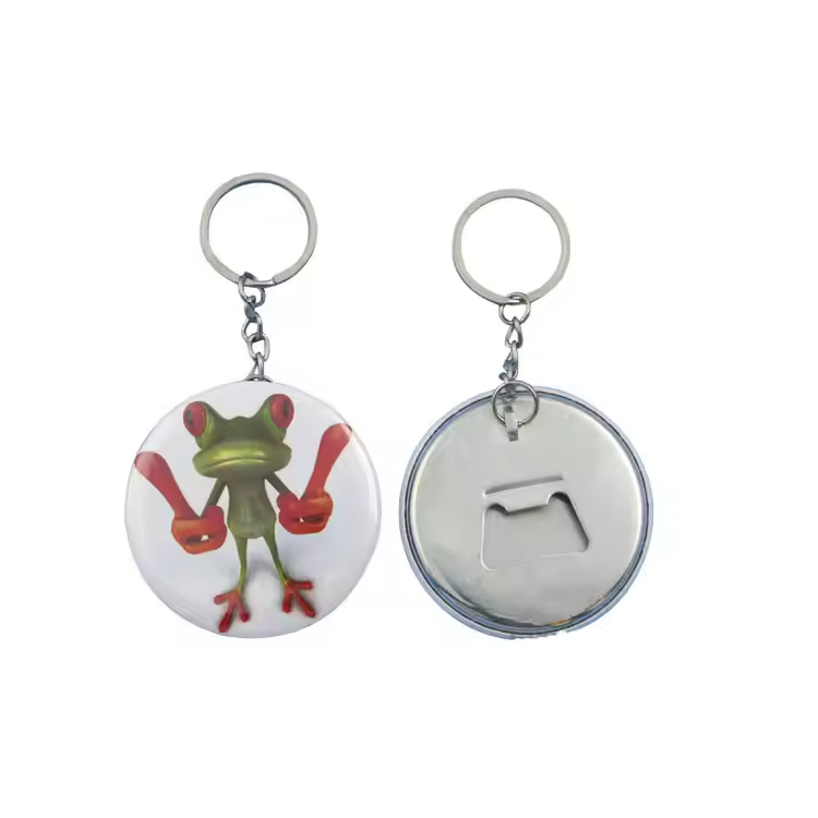 Özel 44mm Anahtar Yüzük Boş Şişe Açıcı Anahtar Zinciri