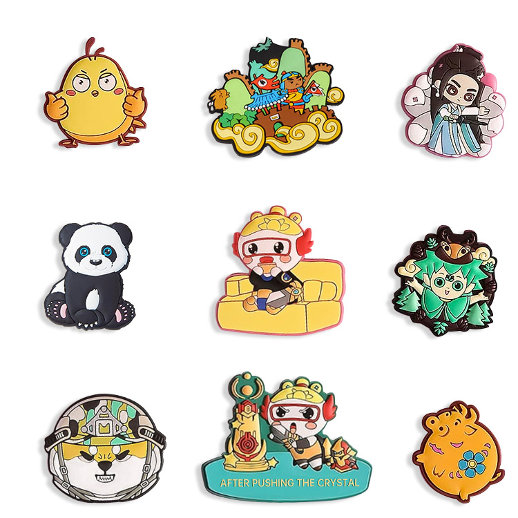 Dekorasyon Özel Logo Seçeneği Mevcuttur PVC Buzdolabı Mıknatısları