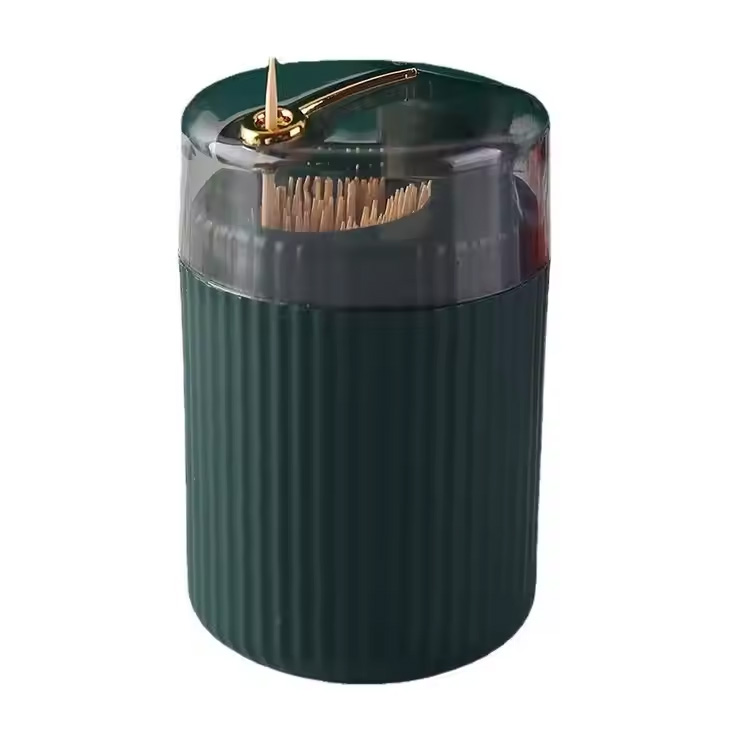 Dispenser Basmalı Tip Saklama Kutusu Kürdan Teneke Kutu Tutucu