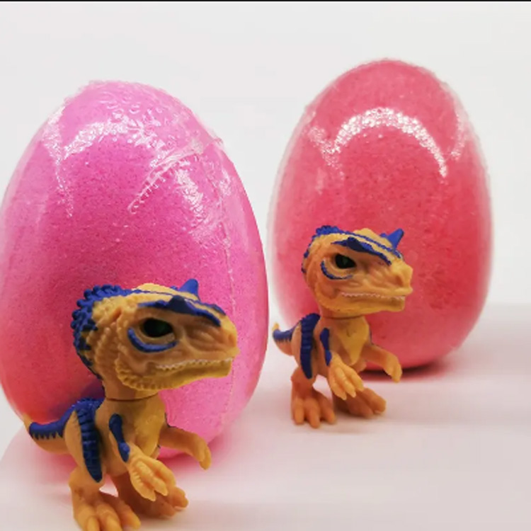 Çiçek kokulu kabarcık fizzies dinozor yumurta şekli banyo bombası