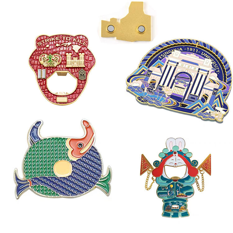 Simli Metal Buzdolabı Mıknatısları Promosyon Buzdolabı Mıknatısları