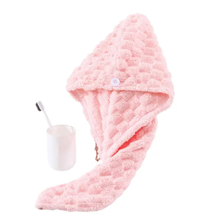Sıcak Satış Üretim Mikrofiber Duş Saç Kurutma Kapağı
