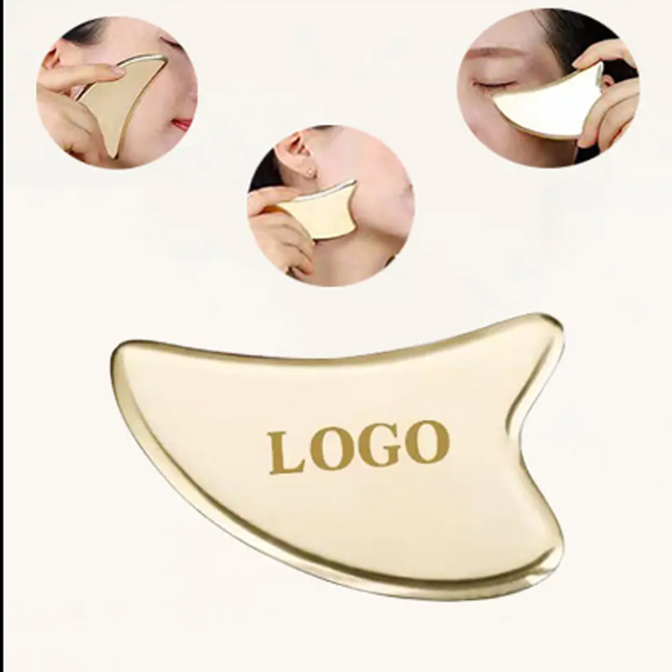 Jade yüz masajı kalp şeklindeki masaj yüzü gua sha