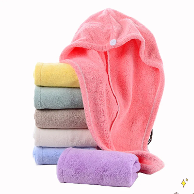 Kadınlar için Mikrofiber Yumuşak Salon Kurutucu Saç Havlu Türban