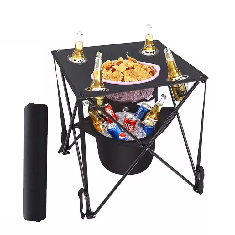 Açık Ev Barı için Modern Taşınabilir Demir Katlanır Masa