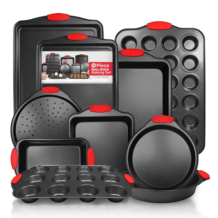 Fırın Bakeware yapışmaz karbon çelik 10 adet fırın yazılımı seti
