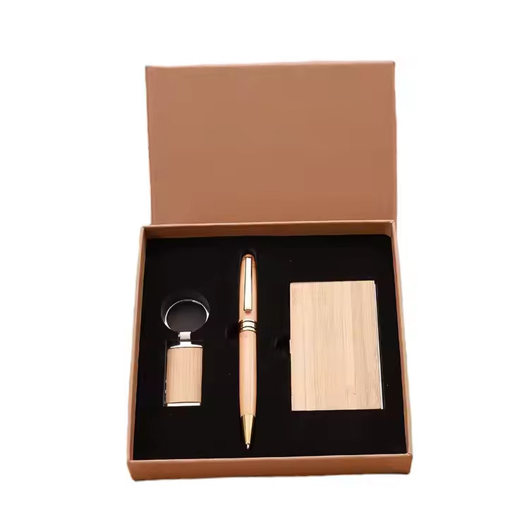 Pen Executive Çalışanı Promosyon İşletme Ahşap Hediye Seti