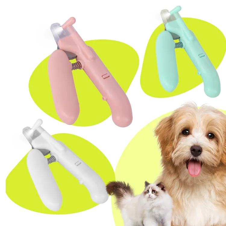 LED Işık Pet Pençesi Tımar Makaslı Evcil Çivi Clippers