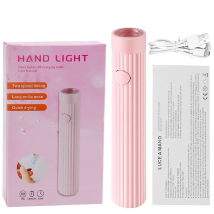 Taşınabilir Mini UV LED Tırnak Sanatı Elde Taşınan Kelime Lambası