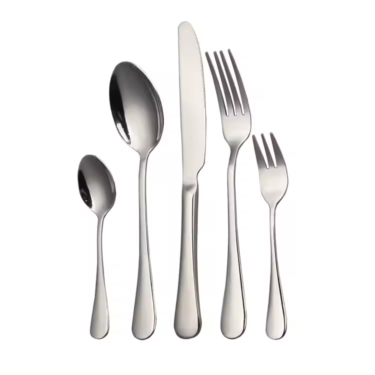 Restoran Paslanmaz Çelik Çizme Teslim Çatal Bıçağı Set Gümüş eşyalar