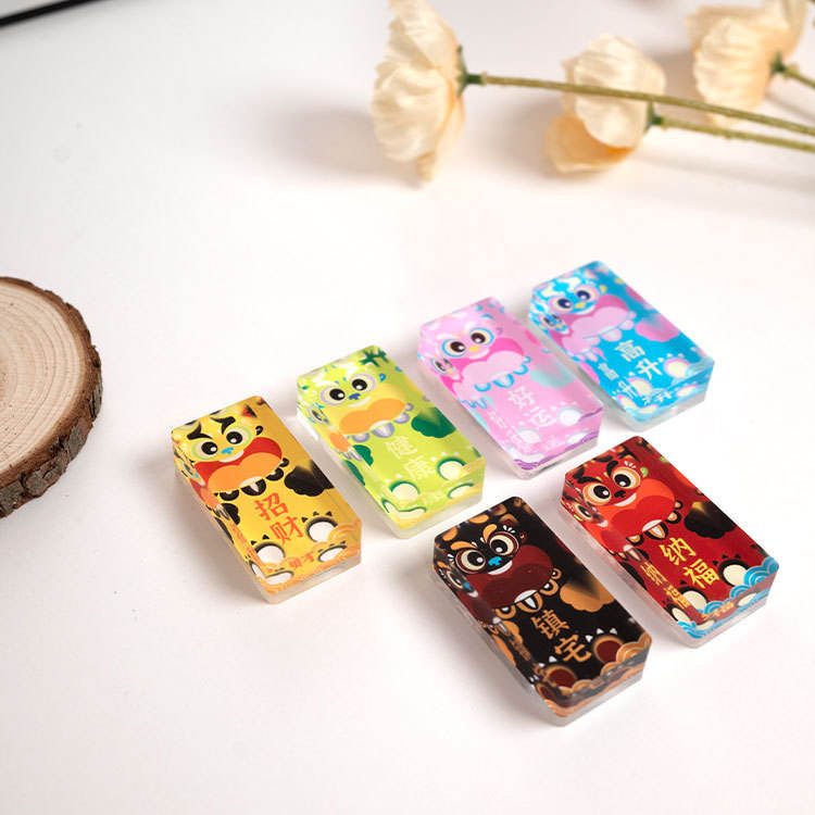 Yumuşak Mıknatıs Akrilik Tuğla Buzdolabı Mıknatısı Etiket