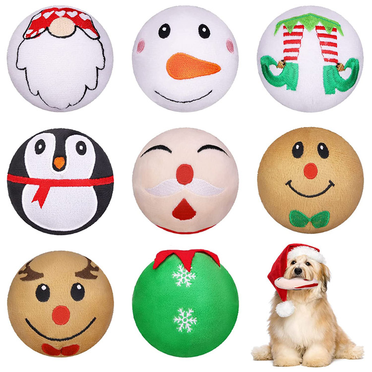 Squeaky Doldurulmuş Chew Noel Peluş Köpek Oyuncağı